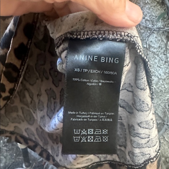 Anine Bing Animal Print Top - Brown and Black - Picture 7 of 9